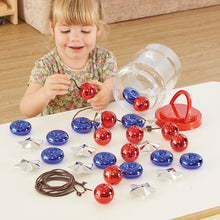 Load image into Gallery viewer, Giant Metallic Bead Threading and Lacing Set 33pcs