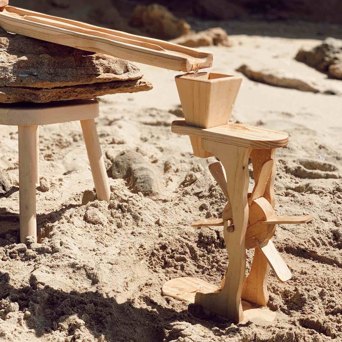 Explore Nook Wooden Water & Sand Wheel