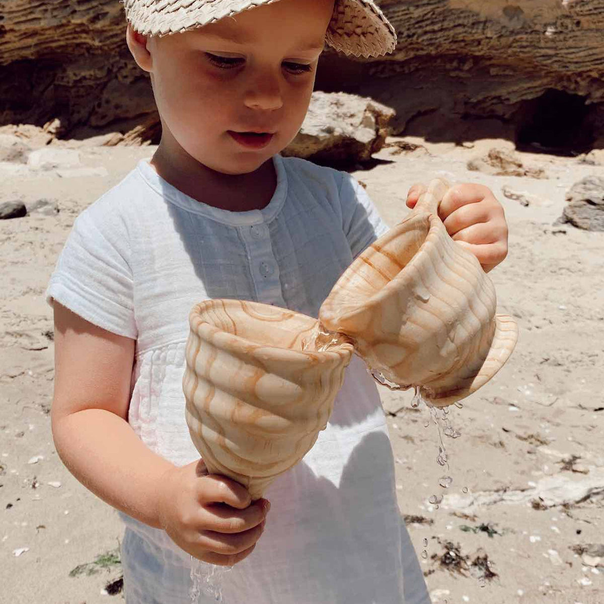 Wooden Funnel & Cup Set