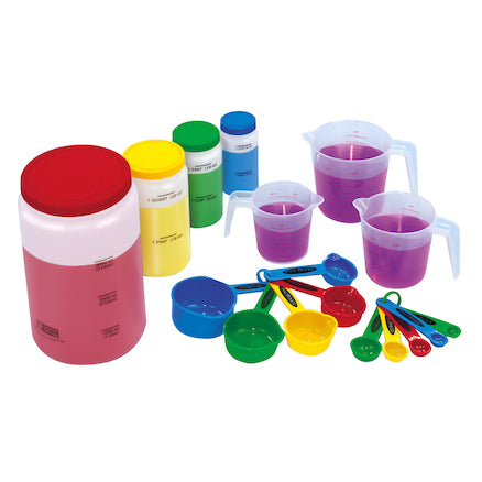 Liquid Volume Measure Set for Messy Maths 17 pcs
