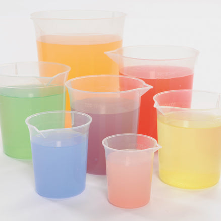 Plastic Graduated Beaker Set 7 pcs
