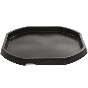 Black octagonal plastic active world discovery tray.