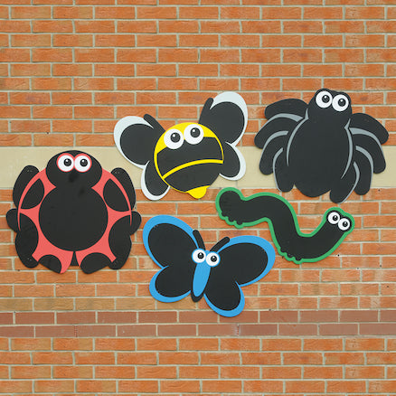 Outdoor Mark Making Chalkboards 5pk Minibeasts