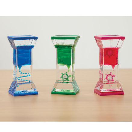 Transparent Sensory Liquid Timers 3 pk