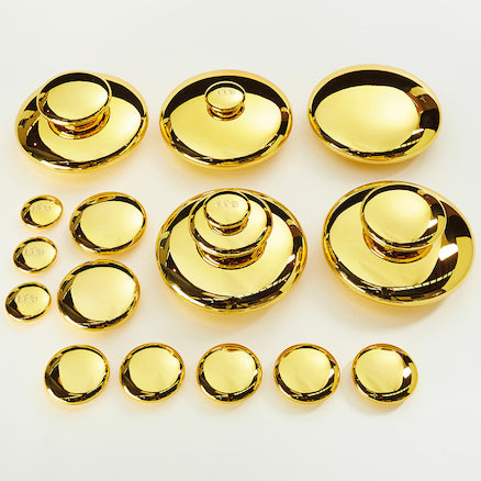 Mirrored Stacking Pebbles Gold 20pk