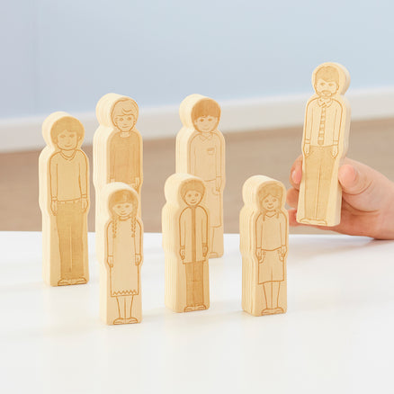 Small World Toddler Wooden Doll Family