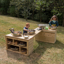 Load image into Gallery viewer, Outdoor Wooden Movable Multi Tables Unit
