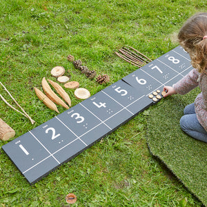 Outdoor Number Chalkboard Tracks 1-20