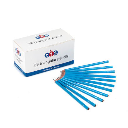 TTS HB Triangular Pencils 144pk