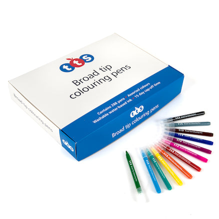 TTS Assorted Broad Tip Colouring Pen 288pk