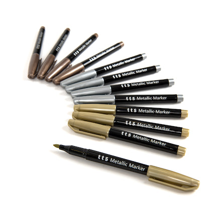 TTS Assorted Metallic Markers 12pk