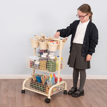 Mini Metal Craft Trolley