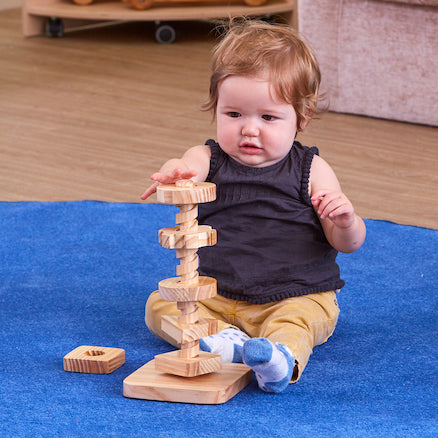 Wooden Twist Turn Tower