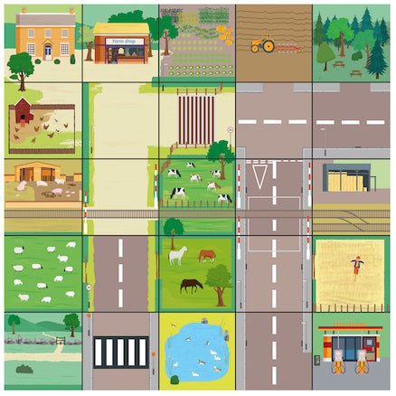 Bee Bot World - Countryside Mat