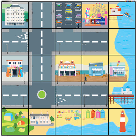 Seaside Bee Bot Mat