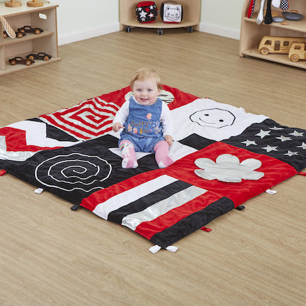 Giant Black & White Rug