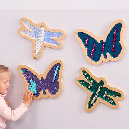 Mark Making Sequin Dragonflies and Butterflies