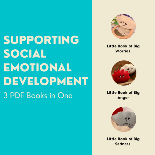 Supporting Social Emotional Development- 3 PDF Books in One; Little book of big worries, little book of big anger, and little book of big sadness