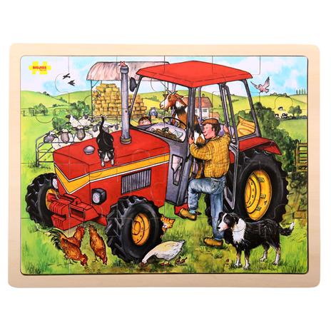 Tray Puzzle - Tractor