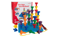 Load image into Gallery viewer, Geo Pegs and Peg Board Set
