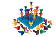 Load image into Gallery viewer, Geo Pegs and Peg Board Set
