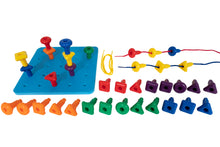Load image into Gallery viewer, Geo Pegs and Peg Board Set
