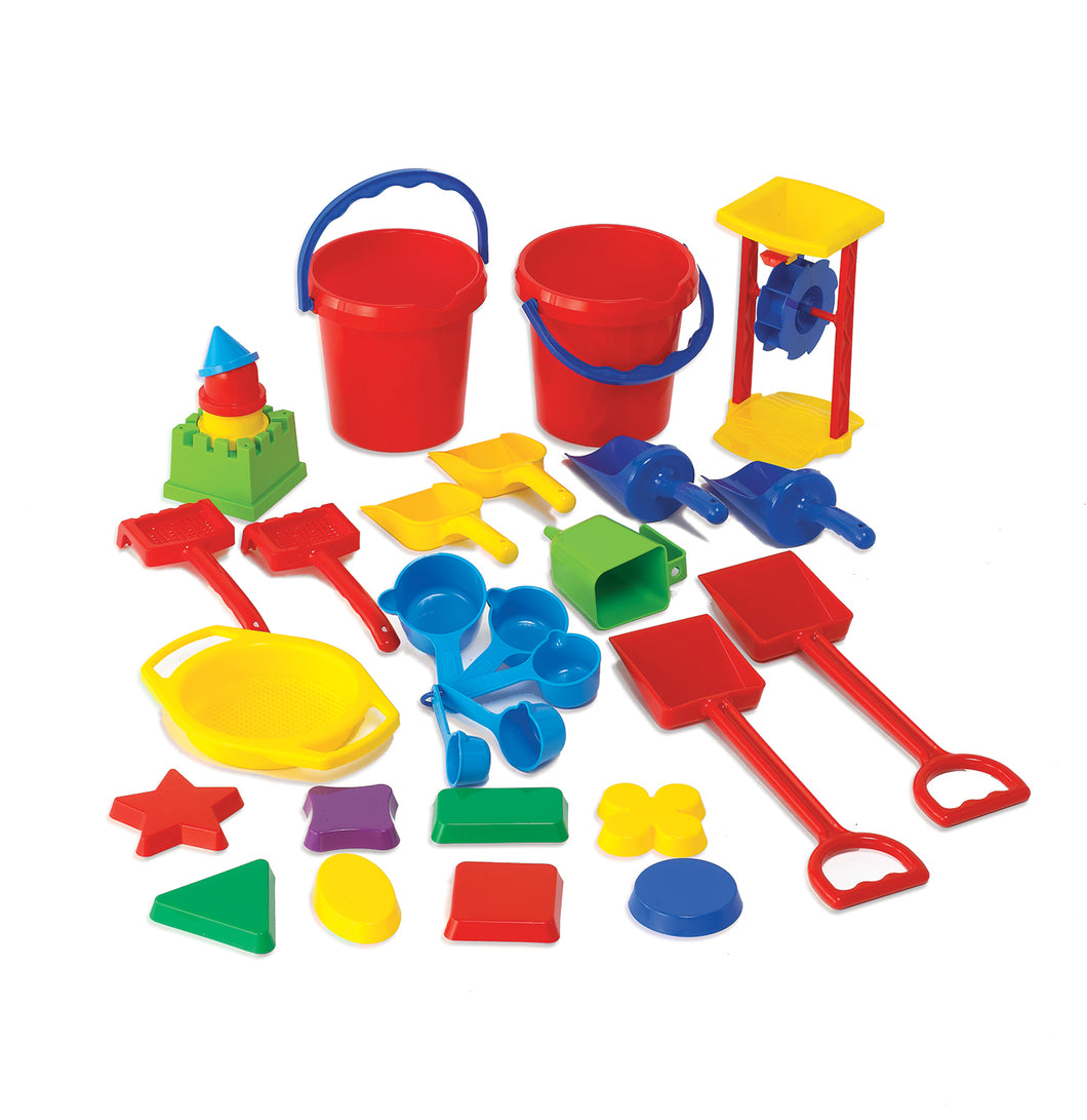 Classroom Sand Play Tool Set Set of 30