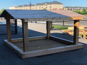 Covered Sand Box Made from North American Cedar