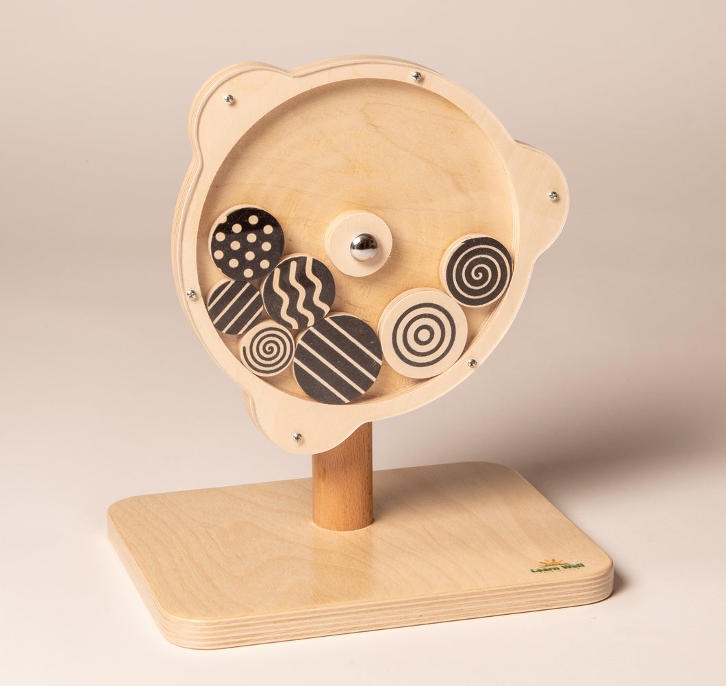 Black and White Spinning Wheel