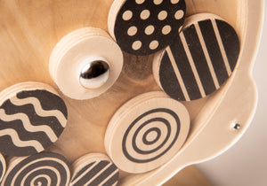 Black and White Spinning Wheel