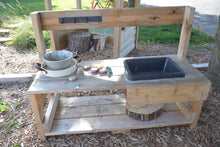 Load image into Gallery viewer, Toddler Mud Kitchen Made from North American Cedar
