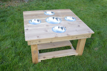 Load image into Gallery viewer, Outdoor Messy Activity Table With 5 Metal Bowls
