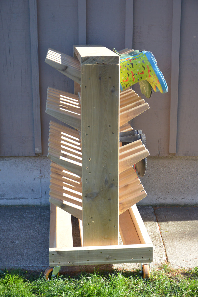 Wellie Boot Rack Made from North American Cedar – ONP-International