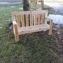Load image into Gallery viewer, Buddy Bench Made from North American Cedar
