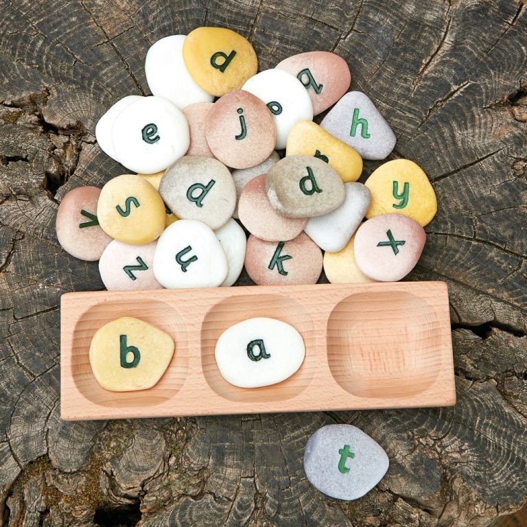 3-Pebble Word-building Tray (Set of 6)