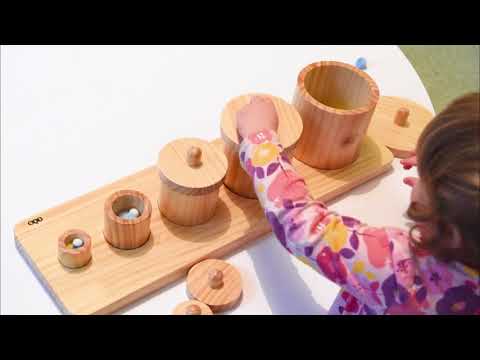 Wooden Toddler Sorting Pots
