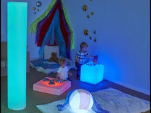 Load and play video in Gallery viewer, Giant Sensory Light Up Glow Cylinder Tube

